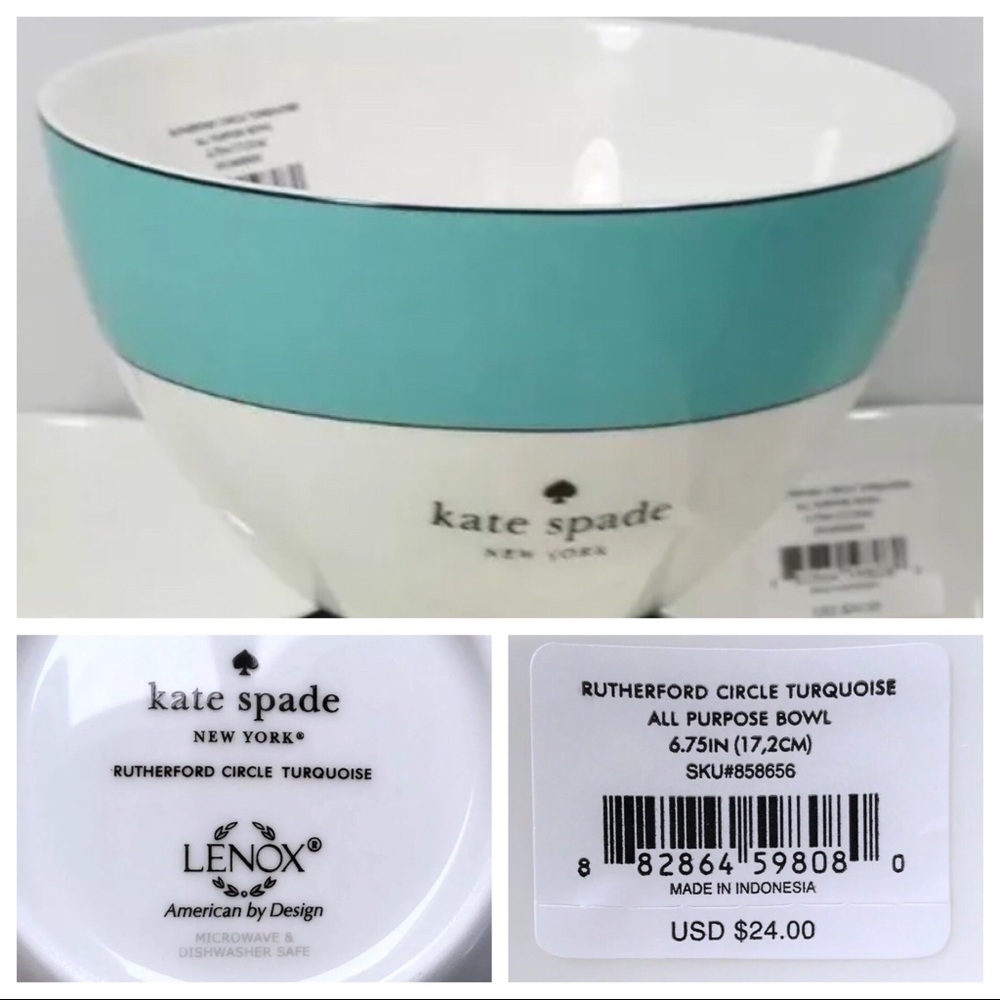 KATE SPADE LENOX Rutherford Circle Deep Bowl - Picture 3 of 6